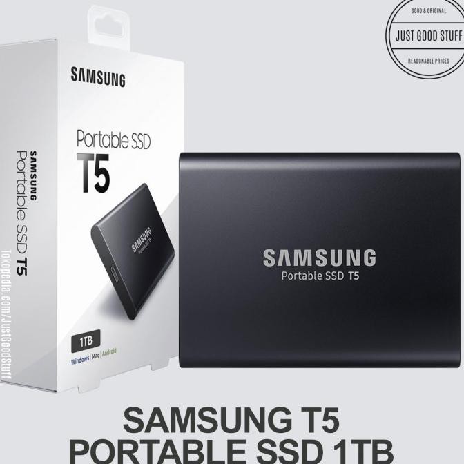 Jual Samsung Portable Ssd T5 1Tb Hitam Merah Emas Eksternal External Hdd - Hitam Ready Stok | Shopee Indonesia