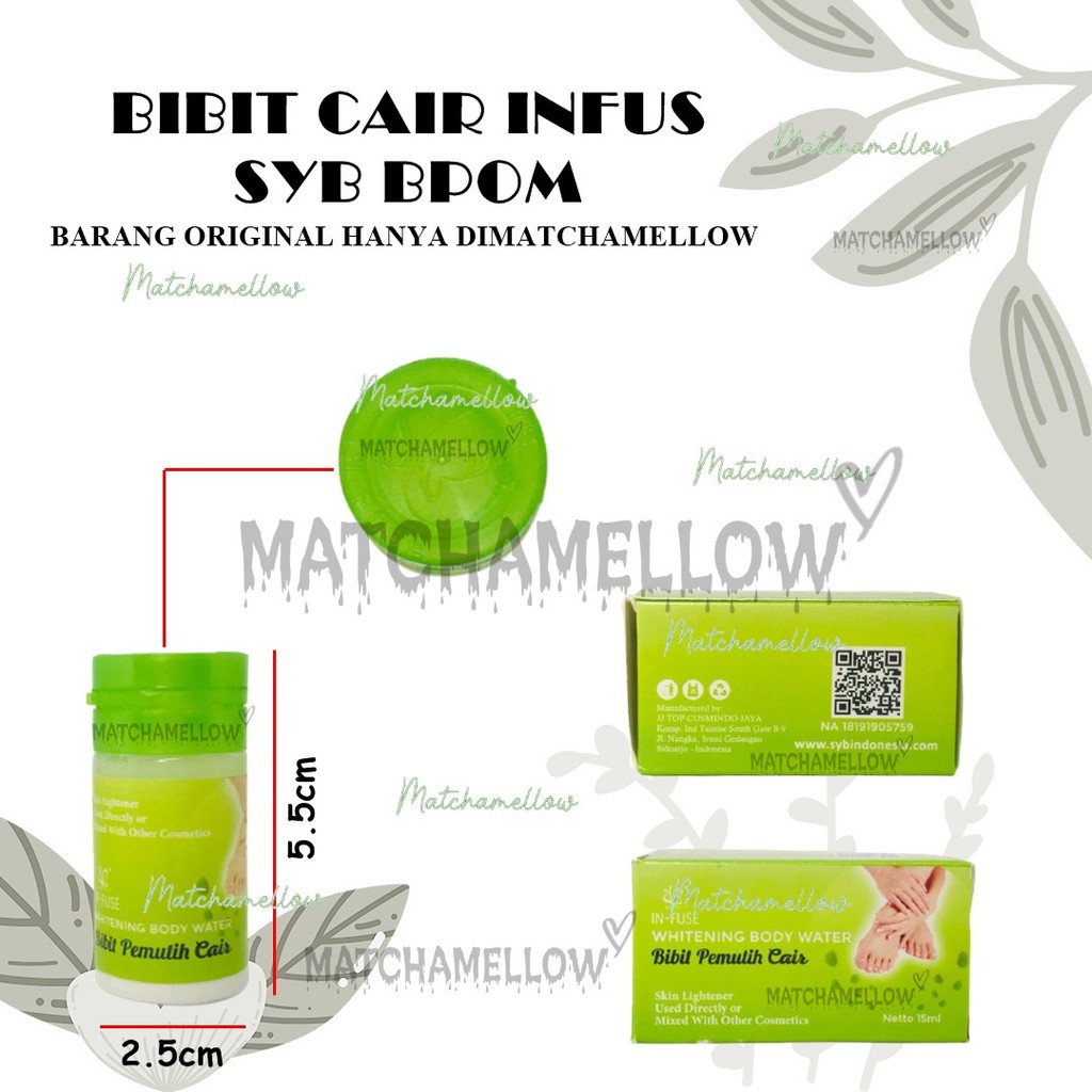 ️MATCHA ️ BIBIT CAIR INFUS SYB BPOM / BIBIT PEMUTIH CAIR INFUSE