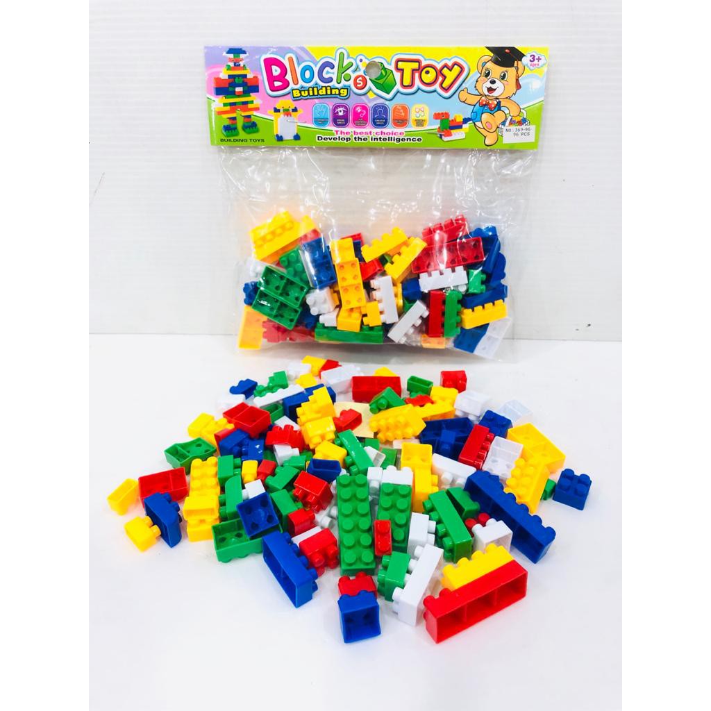 MAINAN EDUKASI ANAK BLOCK MINI ISI 96PCS LEGO BONGKAR