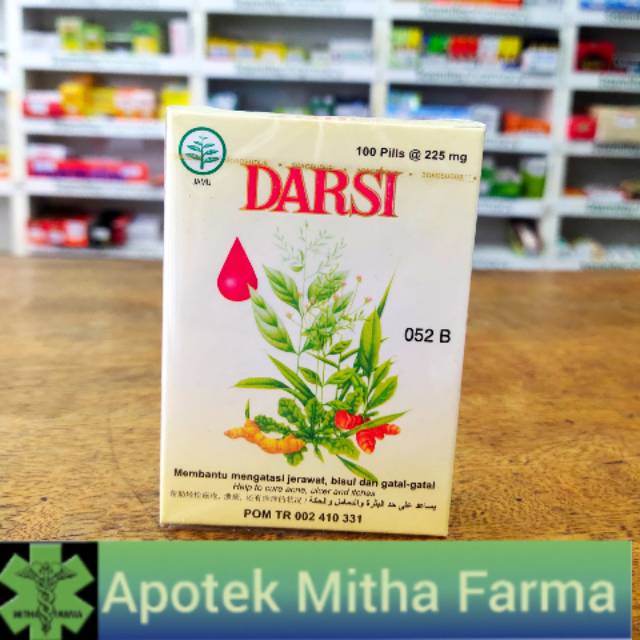 DARSI 100 PIL HERBAL ALAMI OBAT JERAWAT Shopee Indonesia