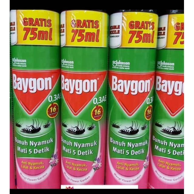 Jual BAYGON SEMPROT NYAMUK 600 & 450ml DOUBLE NOZZLE
