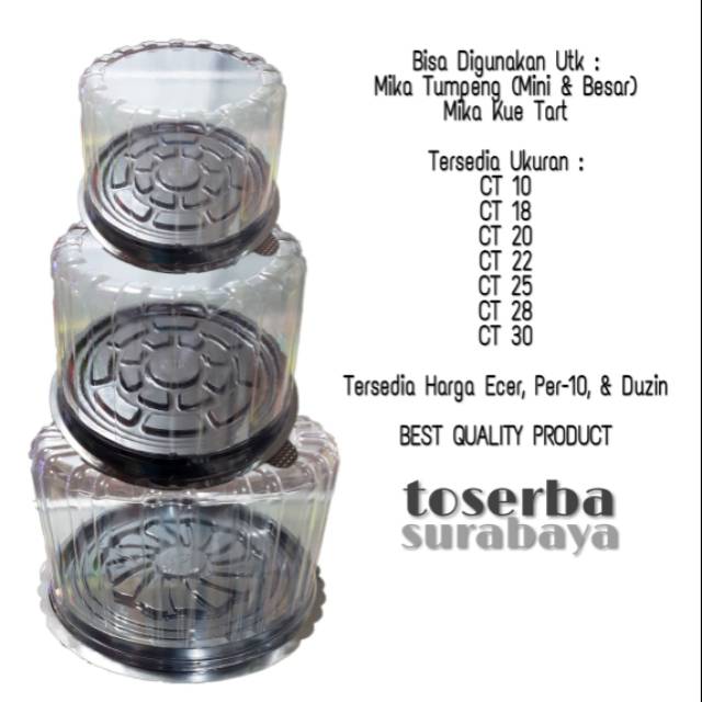 Mika Bulat / Mika Kue Tart / Mika Tumpeng CT 10 / Diameter 10 Kualitas
