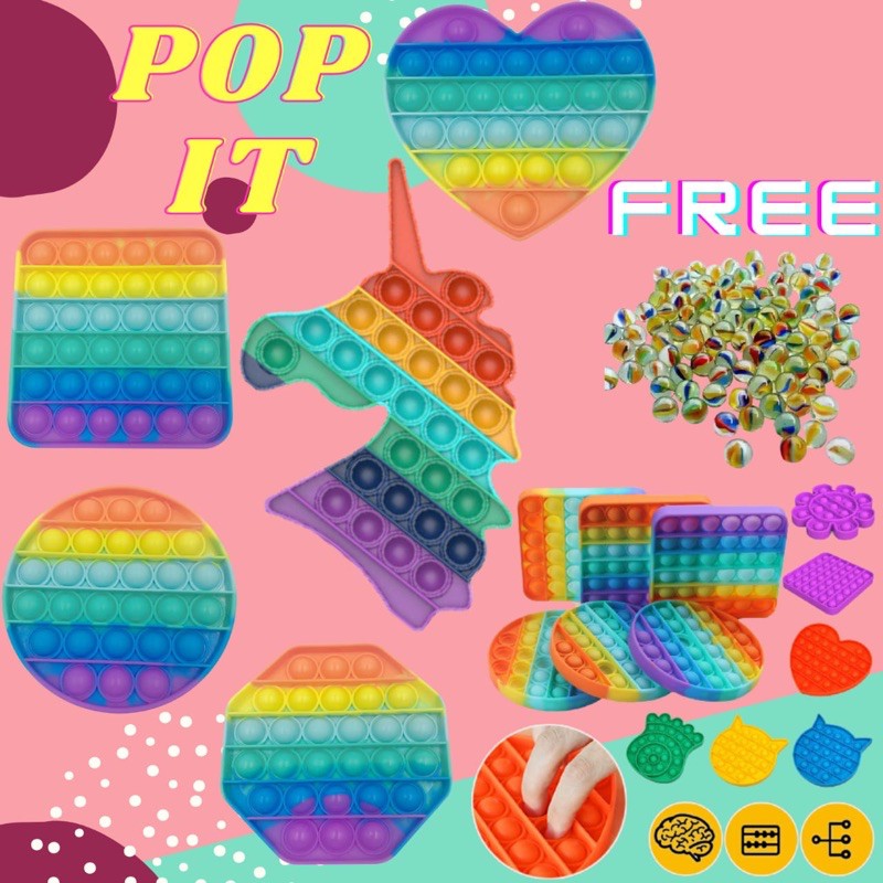 Jual Mainan Pop It Murah Pop Its Fidget Push Toys Anak Bayi Laki Laki / Fidget Toy Mainan Anak Perempuan | Shopee Indonesia