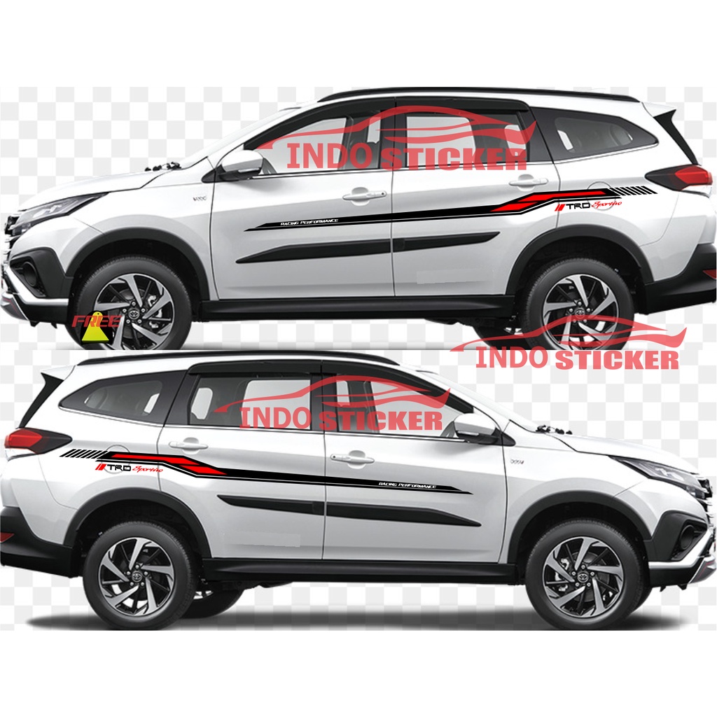 Jual sticker mobil rush sticker list mobil toyota rush Terios gazo