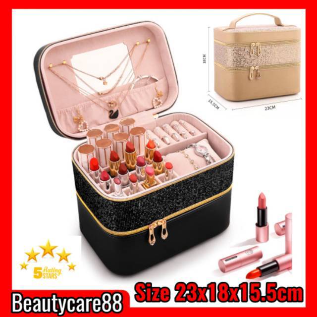 (COD) Tas Kotak Kosmetik / Box Make Up / Beauty Case
