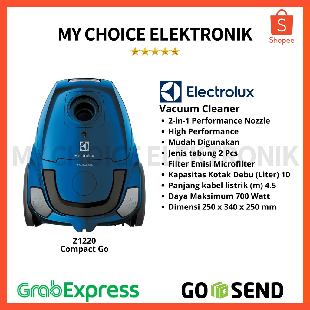 Jual ELECTROLUX Vacuum Cleaner Compact GO Z1220 / Z 1220 Shopee