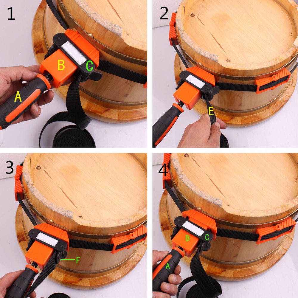 Rapid Strap Band Clamp Frame Jig Belt Corner Clamp Klem Sabuk 4m