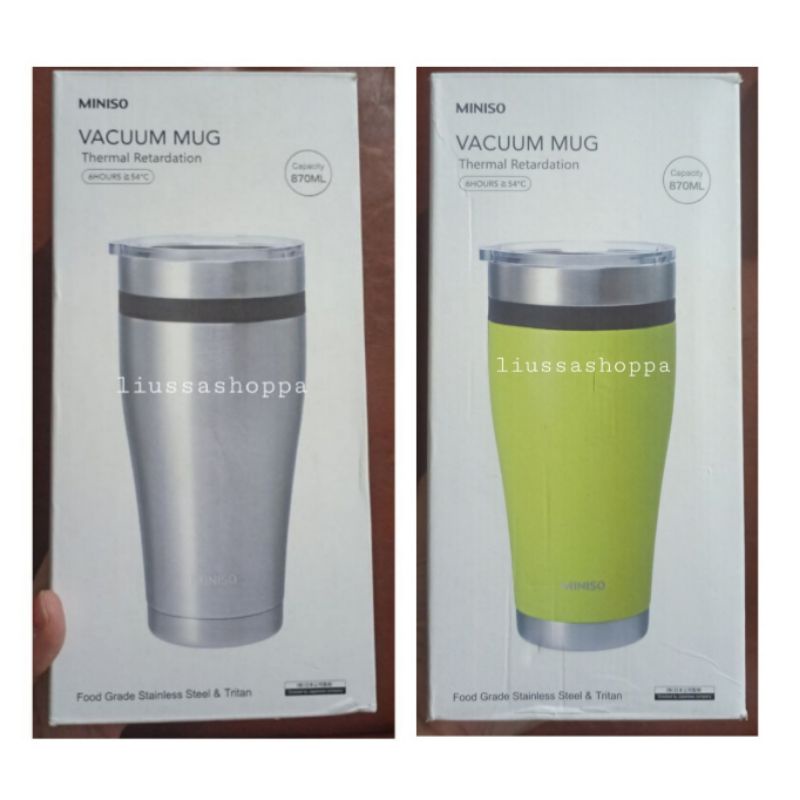 Jual Mug Miniso Vacuum Travel Mug 870ml Shopee Indonesia
