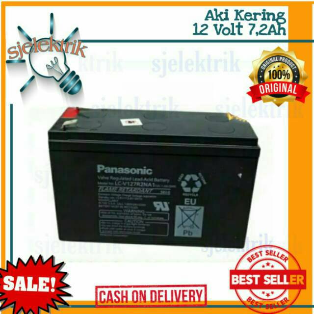 Aki Kering Accu Kering 12v 12 v 12volt 12 volt 7.2Ah aki