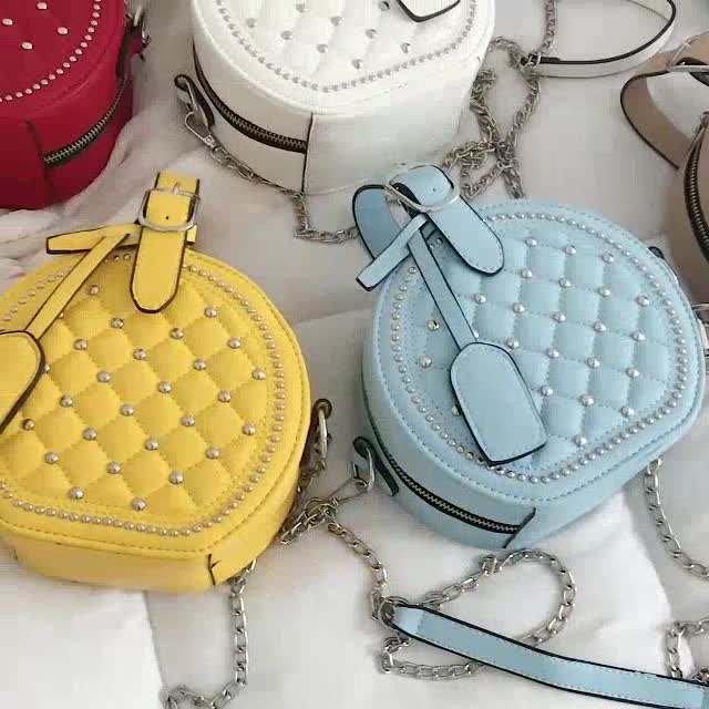 Tas Selempang Wanita Fashion Bulat Manik Tasbatamrz 7146