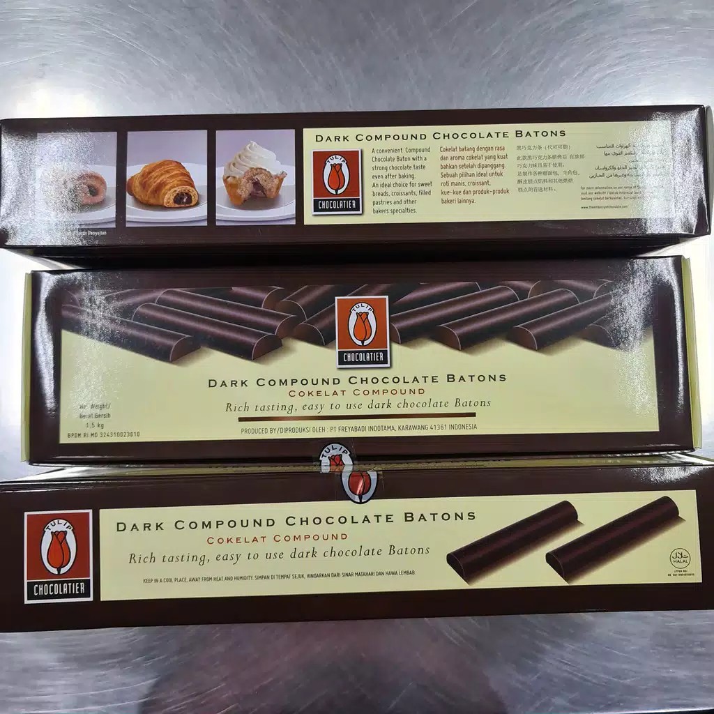 Jual Coklat Tulip Stik / Chocolate Stick Baton Tulip / Dark Compound Chocolate Batons Stick 1.5Kg | Shopee Indonesia