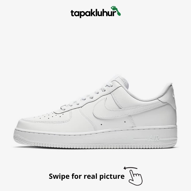 Jual Nike Mens Womens Gs Air Force 1 '07 Lv8 Low Triple White Original | Shopee Indonesia