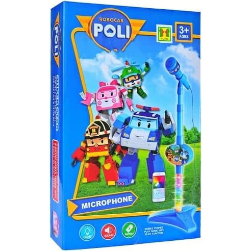 Jual Mainan Anak Microphone Anak Robocar Poli Single Indonesia|Shopee Indonesia