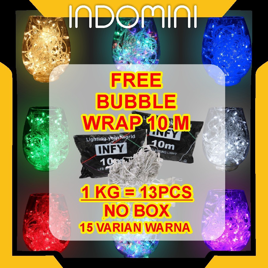 INDOMINI E009 LAMPU TUMBLR HIAS LED GANTUNG DEKORASI LAMPU TUMBLER