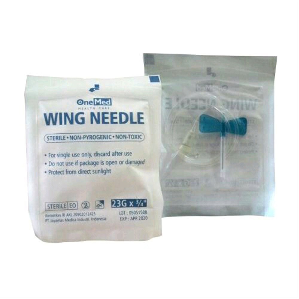 WING NEEDLE / NEEDLE WING 25G 25 G ONEMED 0,75 inch sayap jarum kupu