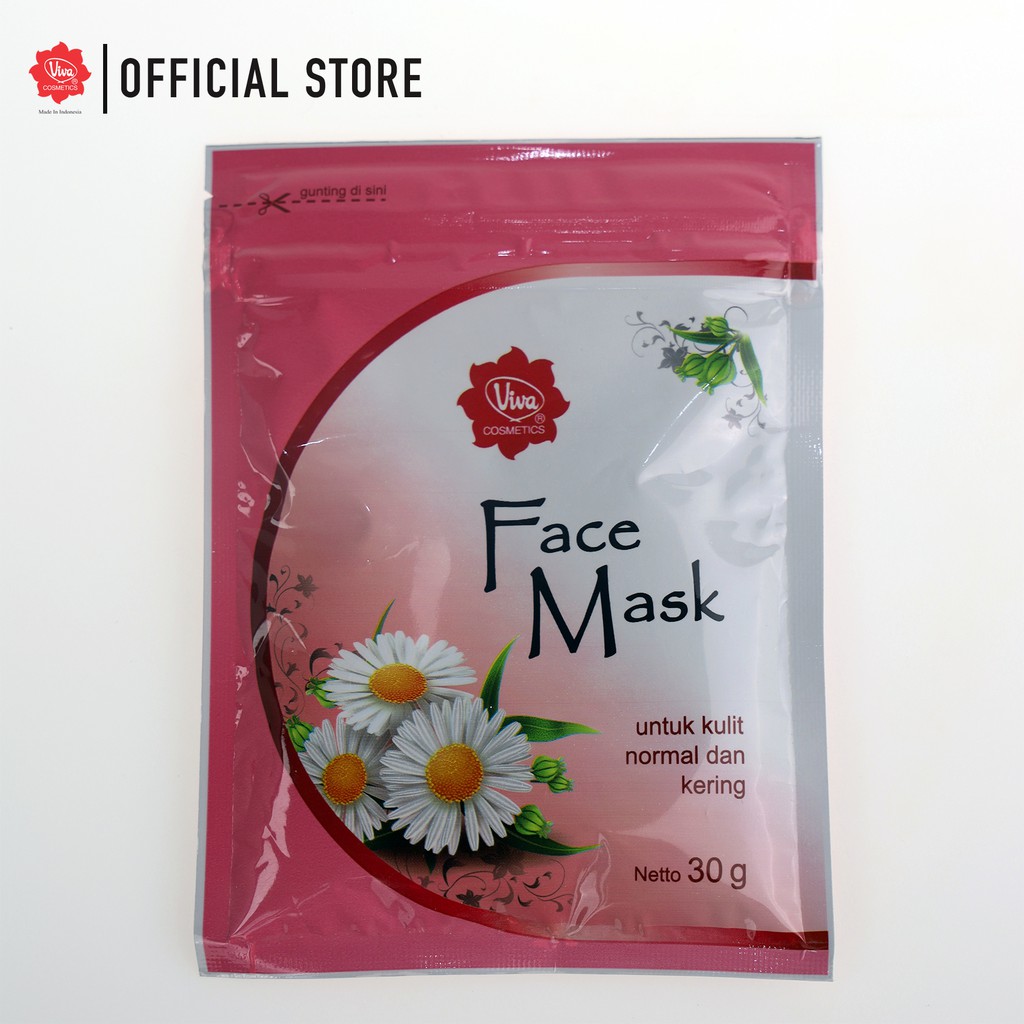 Viva Face Mask Untuk Kulit Normal dan Kering 30 gr Shopee Indonesia