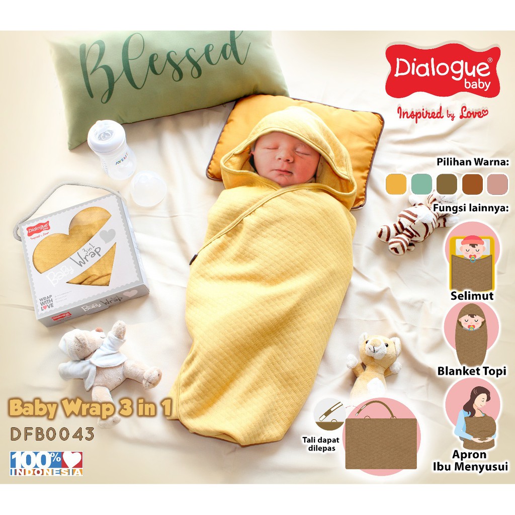 Jual DIALOGUE Selimut Bayi Karakter Multi Fungsi Dialogue Baby 3 in 1  DFB0043 Lembut 3 Fungsi Indonesia|Shopee Indonesia