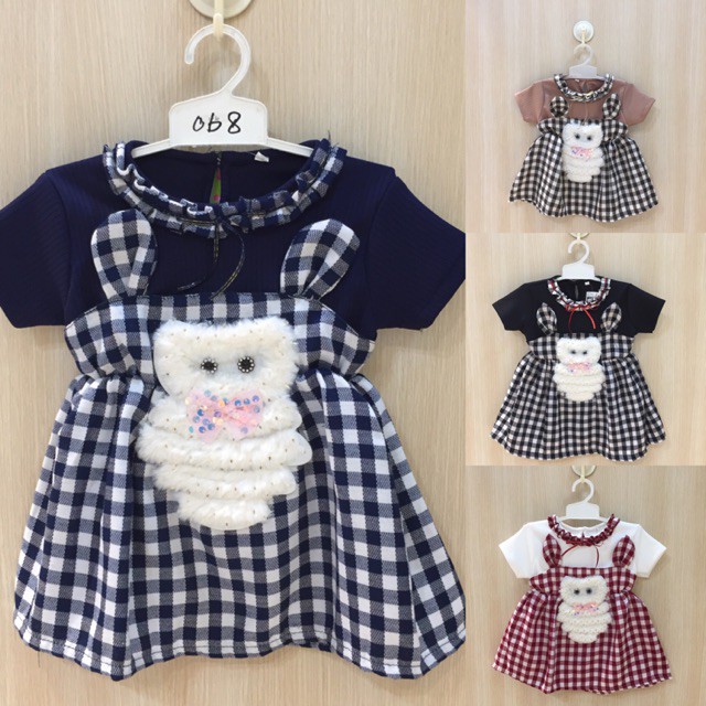 Baju Bayi Perempuan Bayi Cewek (3 bulan 4,5 tahun) Dress