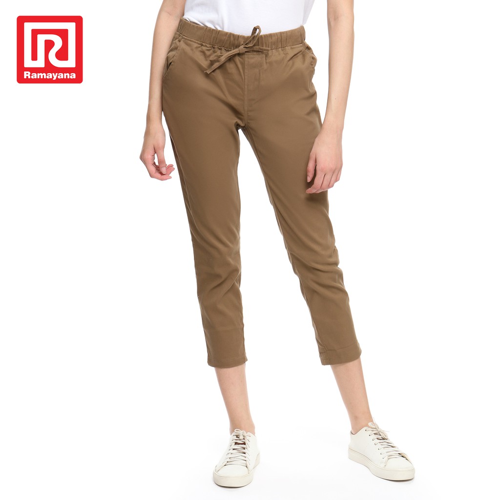 Jual Ramayana - Celana Panjang Chinos Wanita Coklat Susu | Shopee Indonesia