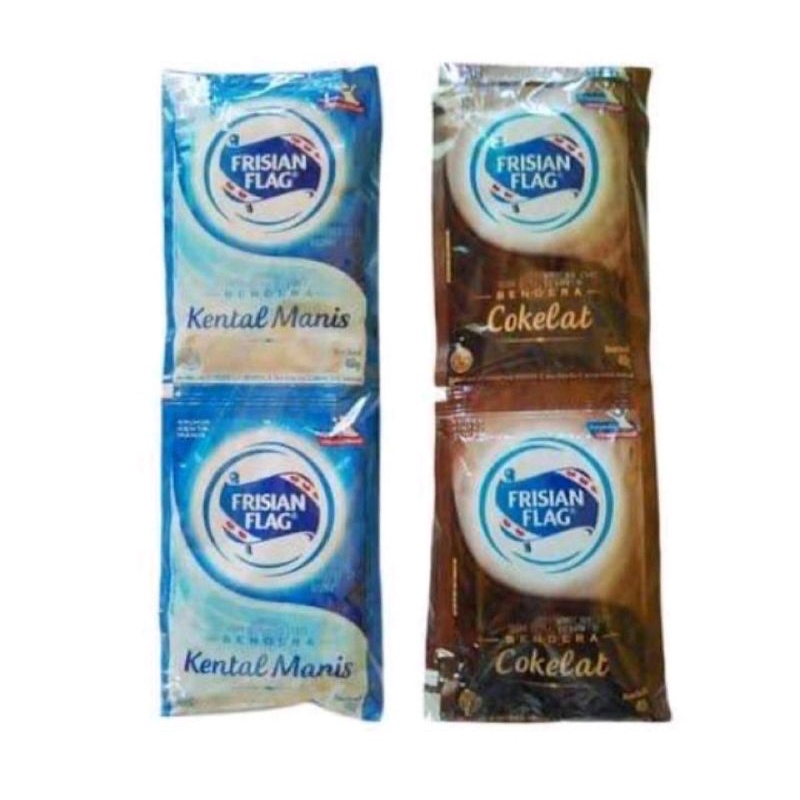 Jual Susu Kental Manis Frisian Flag Renceng Kemasan 40 gr (isi 6 sachet