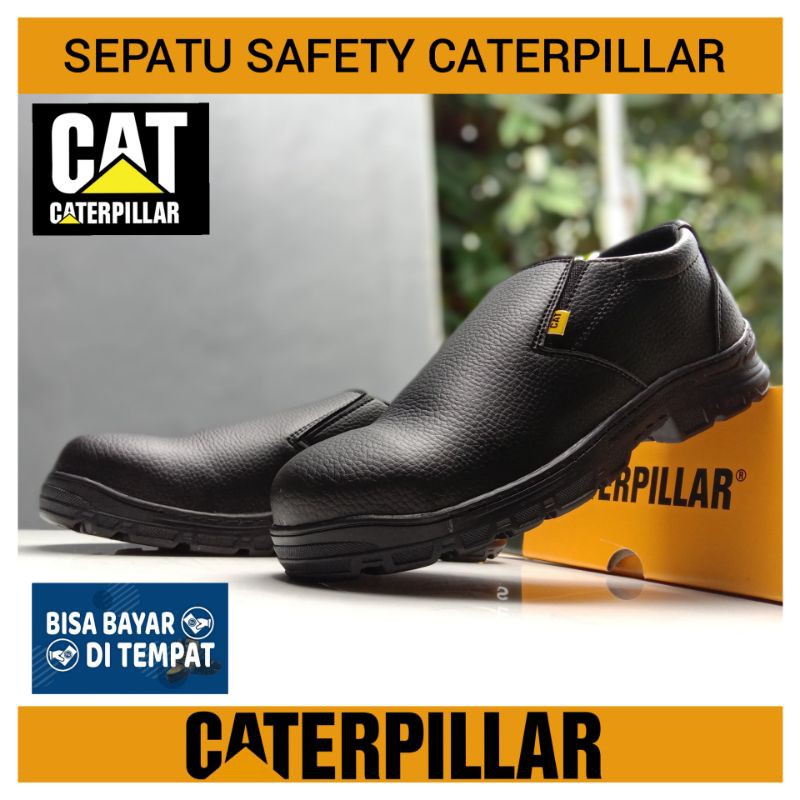 Jual SEPATU KERJA PABRIK SAFETY SHOES_CATERPILLAR UJUNG BESI PRIA DAN