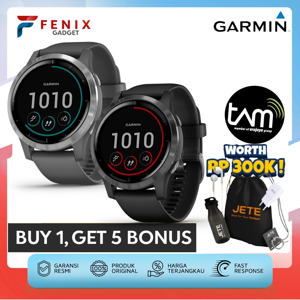 Jual Garmin Vivoactive 4 Music | Garmin Vivo Active 4 Music - Garansi Tam 2 Tahun | Shopee Indonesia