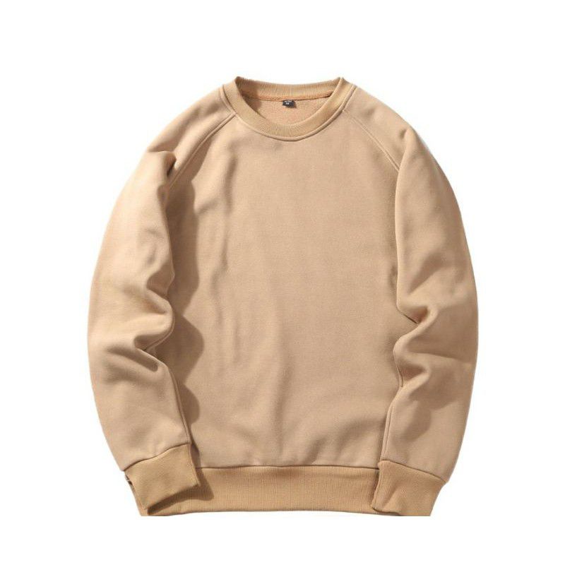 Jual Crewneck Polos Coklat Susu (Coksu) Pria Wanita Sweater Polos Bahan Hangat Original Lokal Outewear | Shopee Indonesia