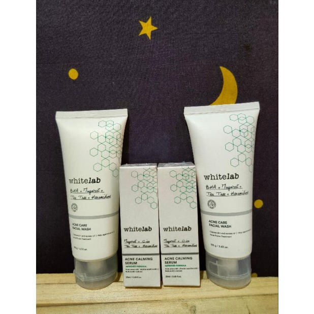 Jual WHITELAB ACNE CALMING SERUM (Improved Formula) Shopee Indonesia