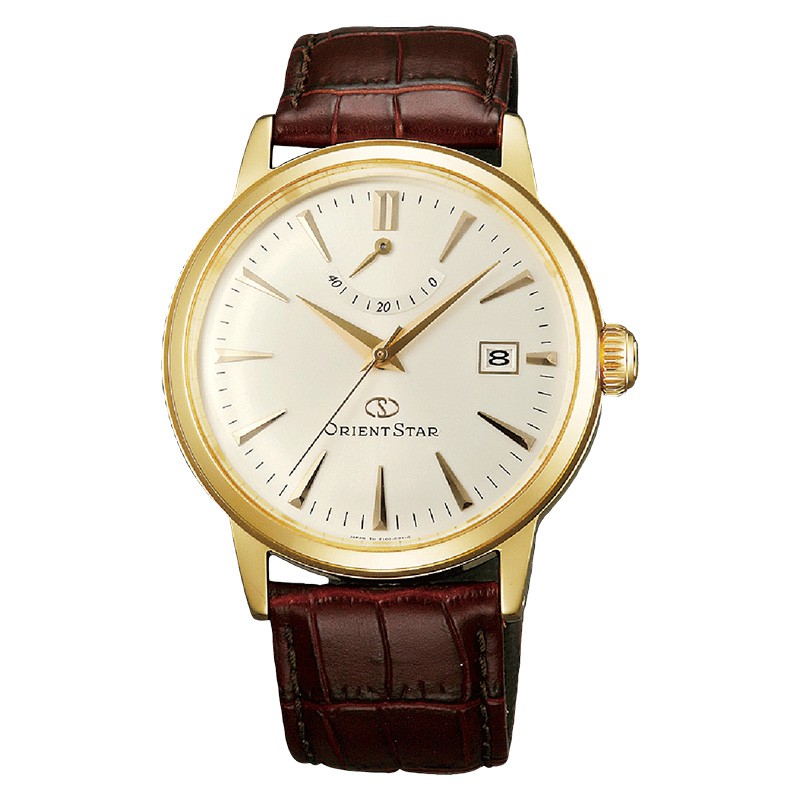 Jam Tangan Pria Orient Bambino Star SEL05001S Automatic White dial