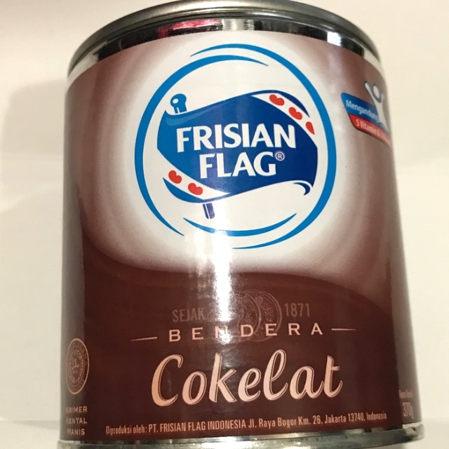 Jual Susu Frisian Flag Kaleng Rasa Cokelat 370Gr 370 Gr - Bendera Coklat Klg Pak Dus Grosir | Shopee Indonesia