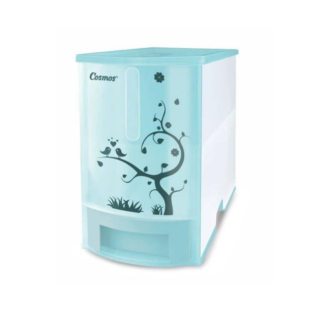 Cosmos Rice Box 7 kg Pundi 007 Tempat Beras Mini Biru Shopee Indonesia