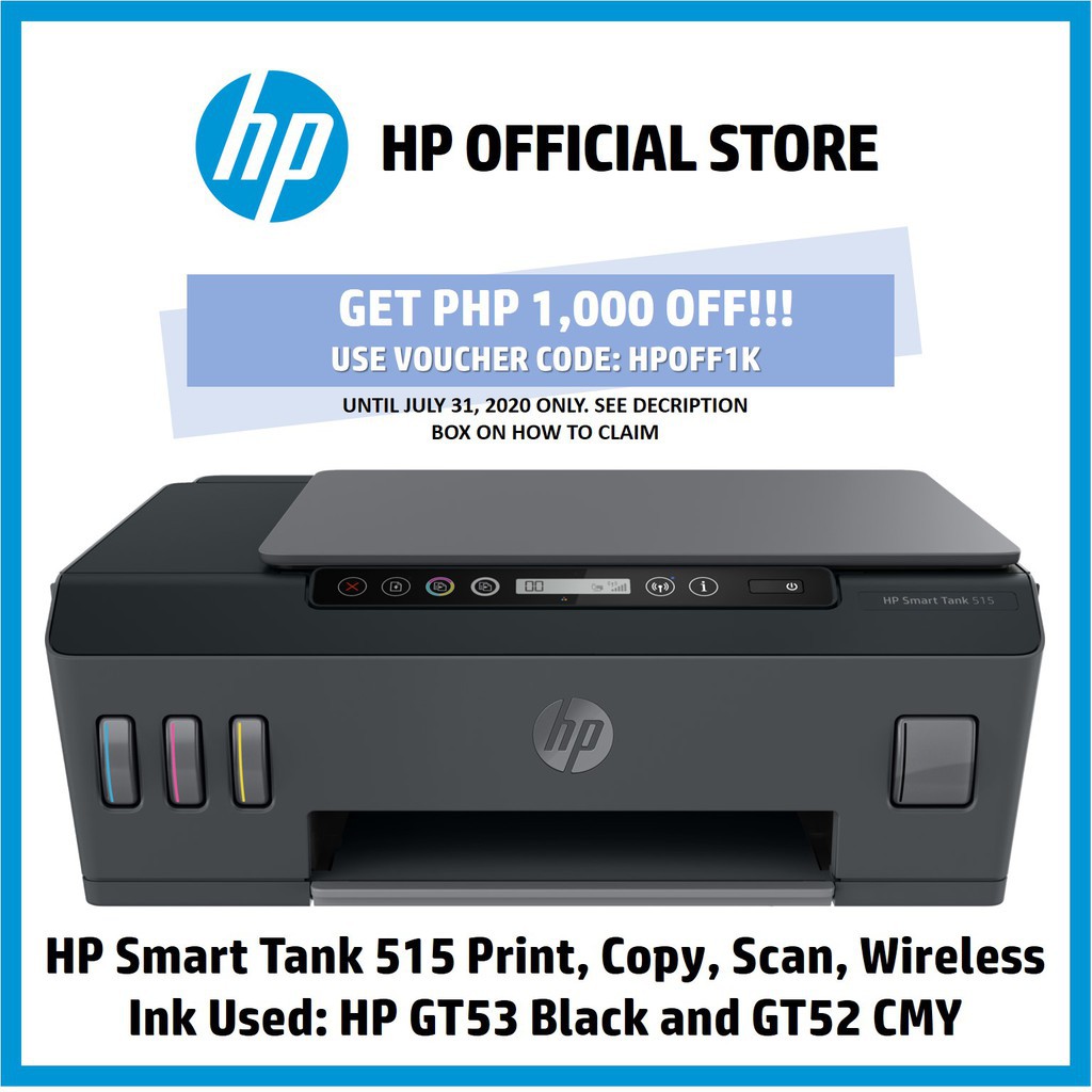 Jual HP Smart Tank 515 Wireless All In One Printer HP 515 HP515 Ink