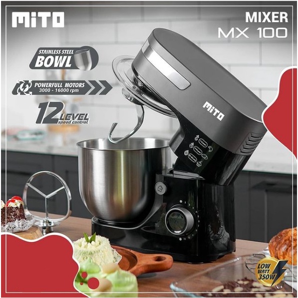 Jual Standing Mixer / Mixer MITO MX100 dengan 12 Kecepatan Indonesia