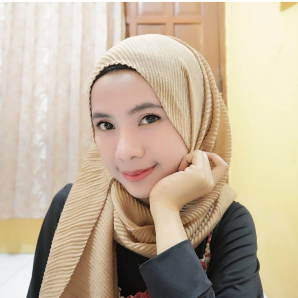 Plated Pashmina Pleated Shawl Hijab Plisket Shopee Indonesia