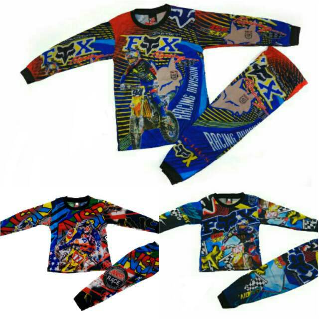 Jual Baju Kaos Setelan Anak Motif Balap Sepeda No.4-8 | Shopee Indonesia