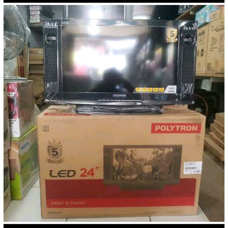 Jual LED TV POLYTRON PLD24D123 / 24 Inch *(USB Movie, digital tv,HDMI