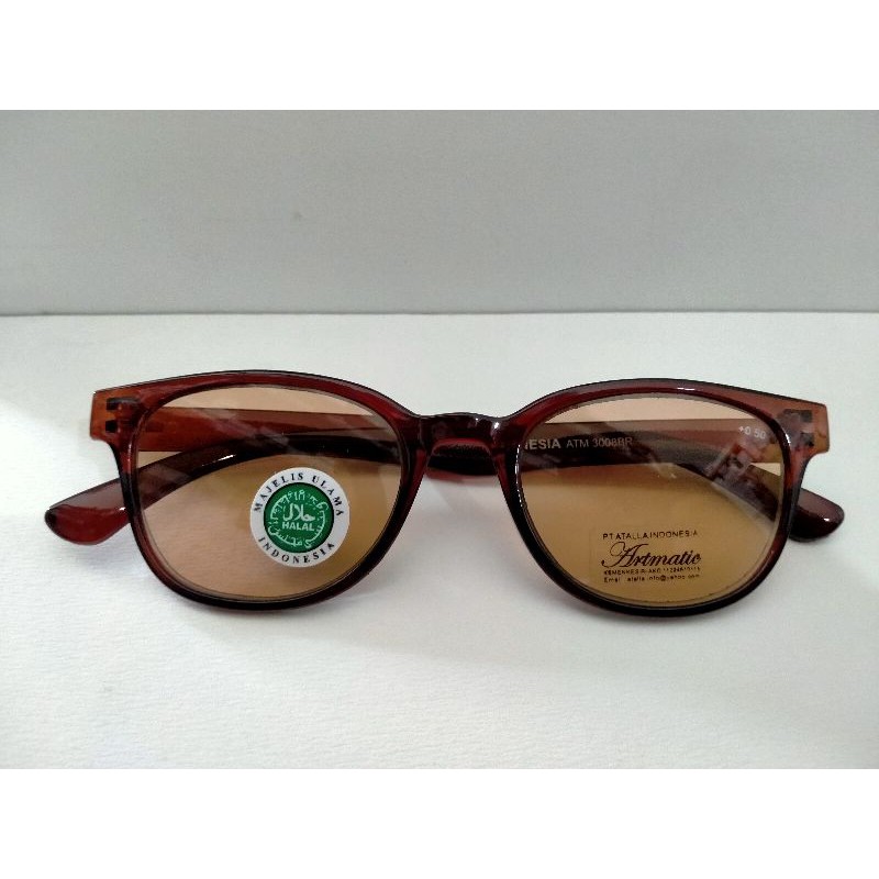Jual Kacamata Baca Plus Lensa Coklat,Lensa Normal Juga Ada | Shopee Indonesia