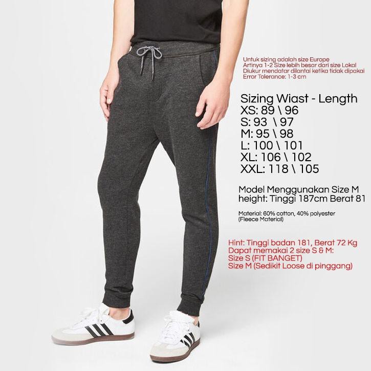 Penjualan Terbanyak - Celana Jogger Sweatpants Laki Laki dengan variasi  garis dan strap contrast | Shopee Indonesia