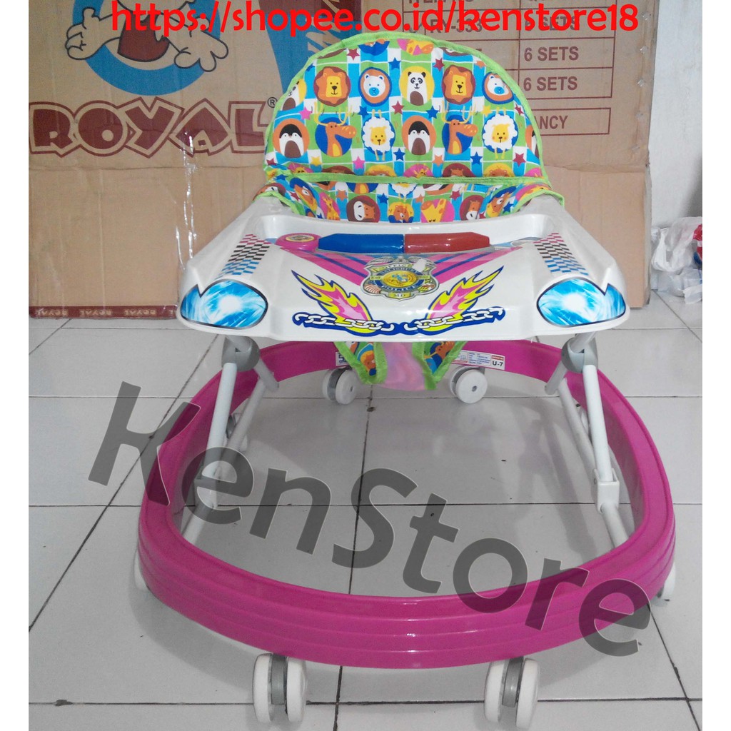 Jual Baby Walker Mainan Anak - Anak Merk Royal 555 / Alat Bantu Belajar Jalan Anak Bayi / Apollo | Shopee Indonesia