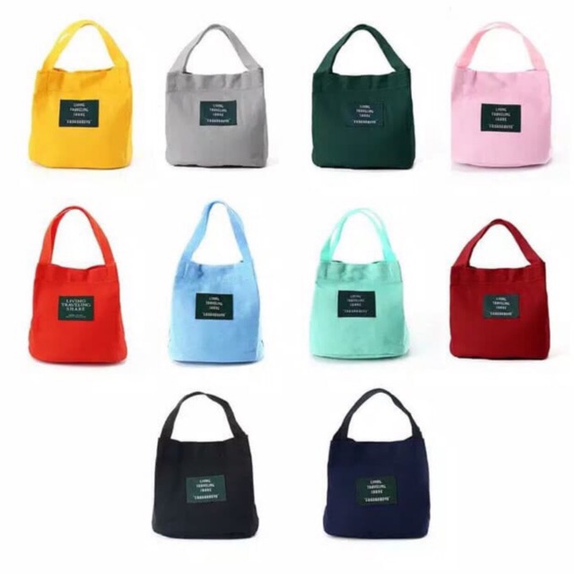(COD) Tas Kanvas Living Tas Living Travel Tas Tote Bag