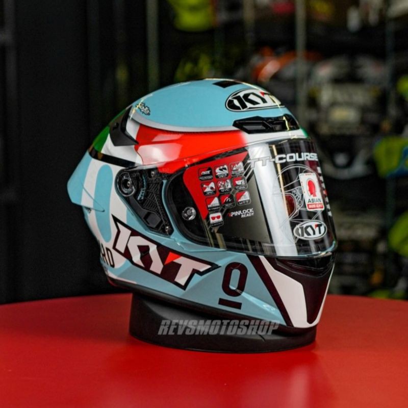 KYT TT Course Dalla Porta Leopard Helm Full Face Shopee Indonesia