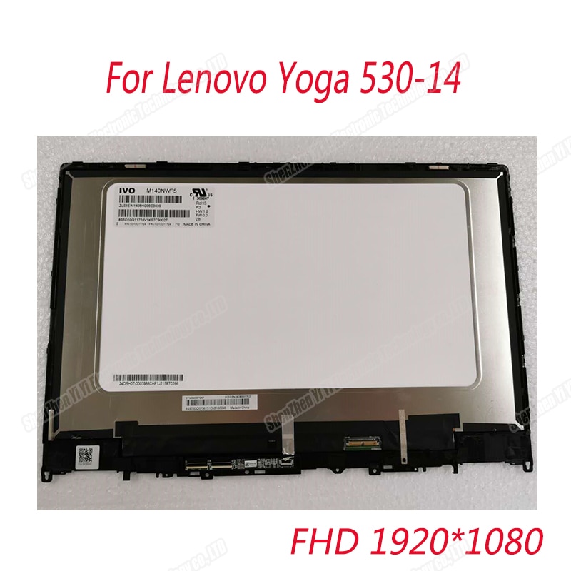 Jual Genuine 14.0 Hd Fhd Lcd Display For Lenovo Yoga 530-14Ikb Yoga 530-14Arr 530-14 Touch Screen | Shopee Indonesia