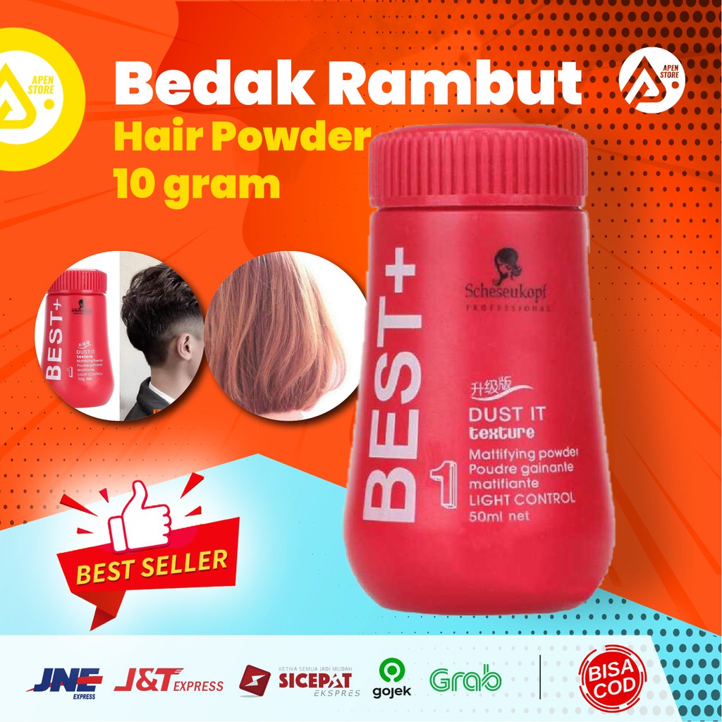 Best+ Hair Powder Pria Original Bedak Rambut 10 Gram