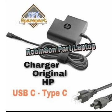 Jual Adaptor Charger Laptop Original Hp Spectre X360 Pro X2 612 G2 Tpn-Ca06 20V 3.25A 65W Usb C Type C | Shopee Indonesia