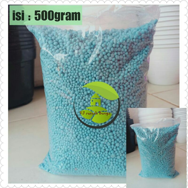 pupuk NPK 161616 mutiara biru berat 500gram Shopee Indonesia
