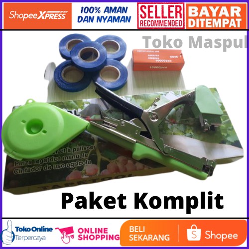 Tapetool Tape tool Alat Pengikat Lanjaran Tanaman (Paket KOMPLIT 1