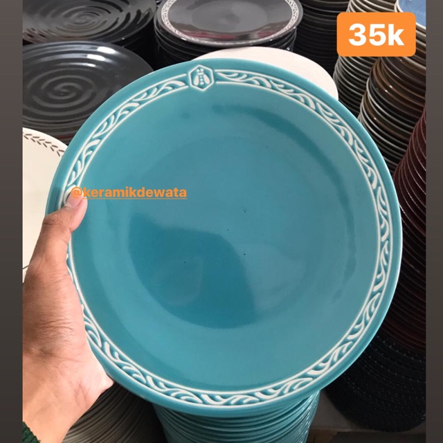 Dinner plate / piring keramik/ piring hias / piring cantik / keramik /  piring murah / ceramic plate | Shopee Indonesia
