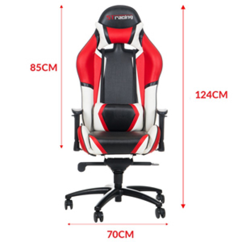 Office Equipment STracing Gaming Chair SUPERIOR BLACK RED