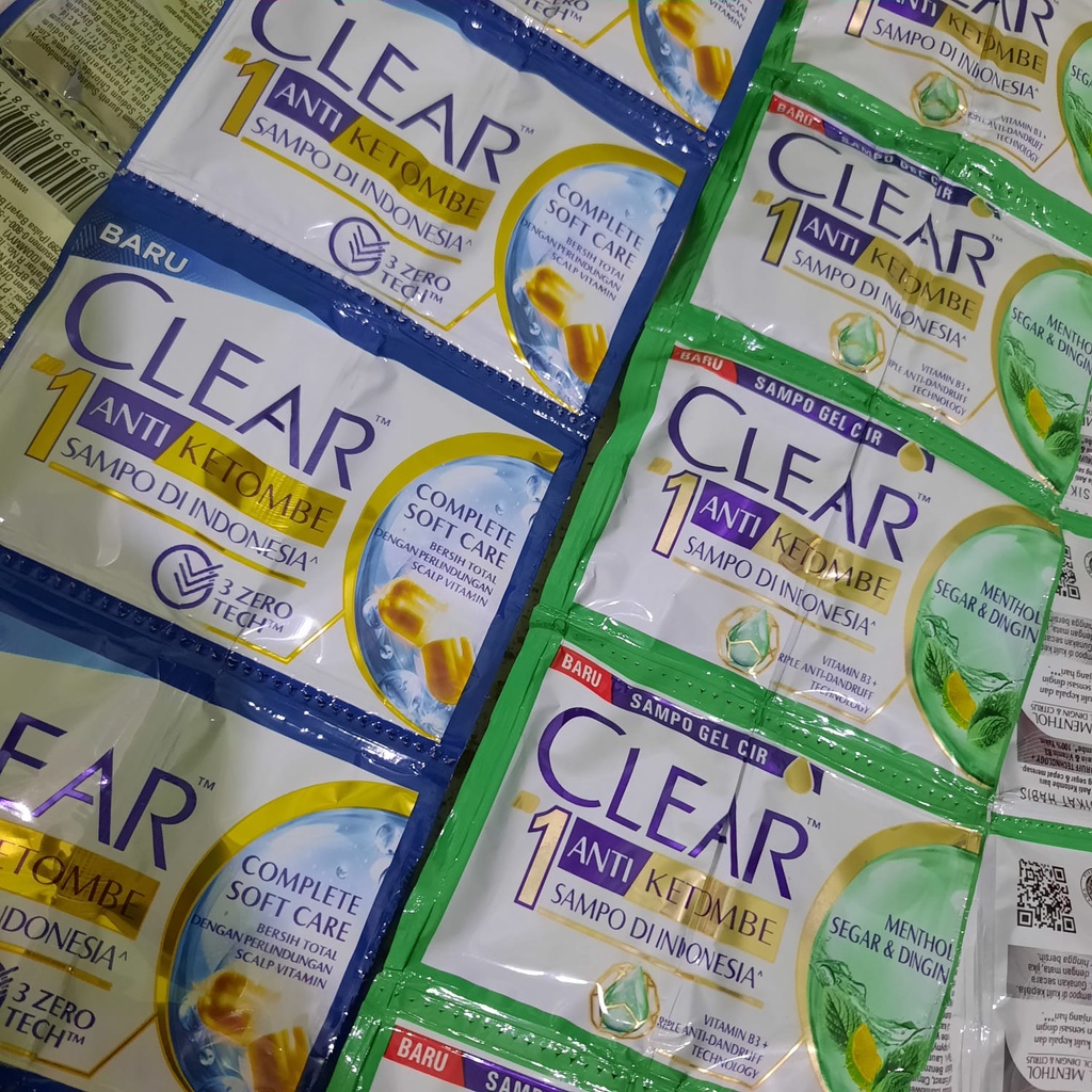Jual CLEAR SHAMPOO SACHET 9 ML ISI 12 SACHET Shopee Indonesia