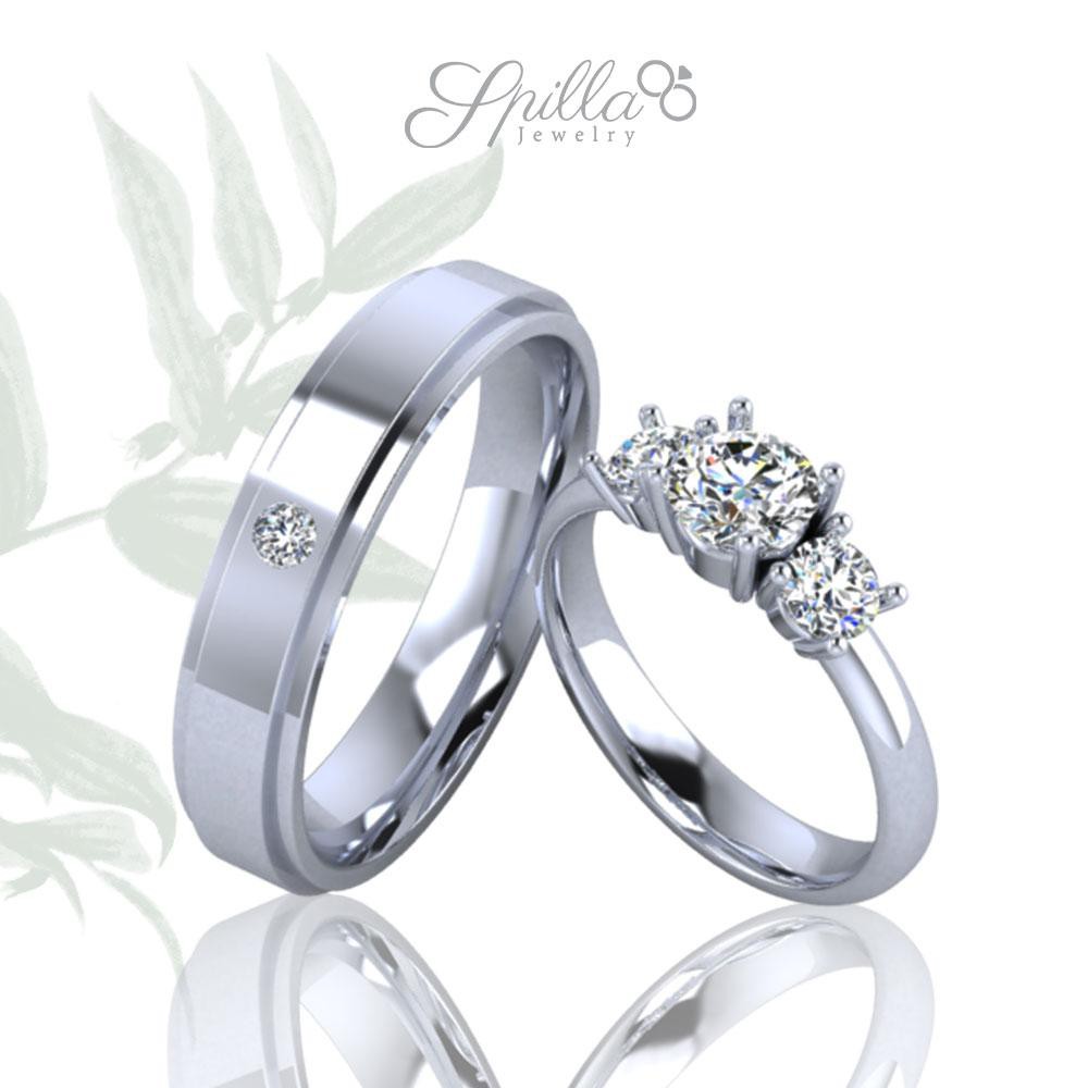 Cincin Kawin Cincin Tunangan Cincin Nikah Couple Perak MX